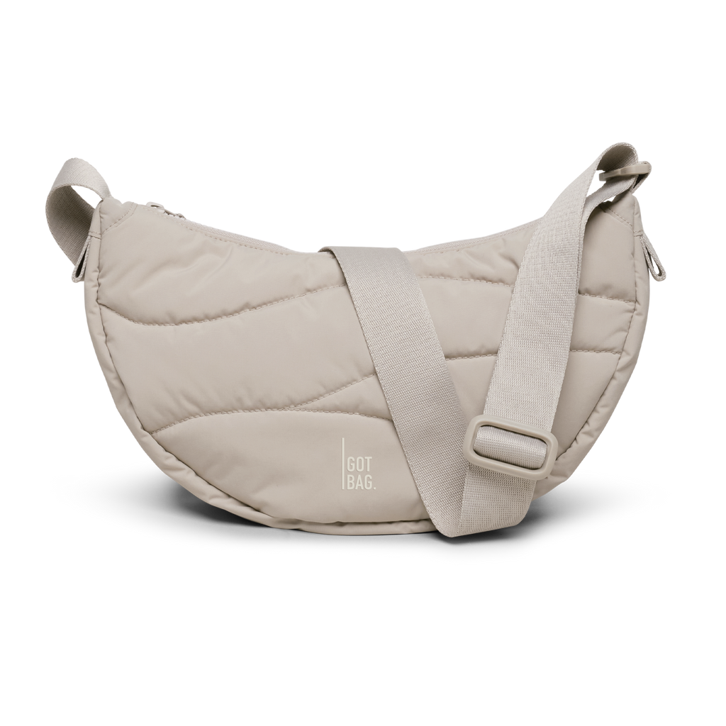 WAVY PUFFER MOON BAG SMALL